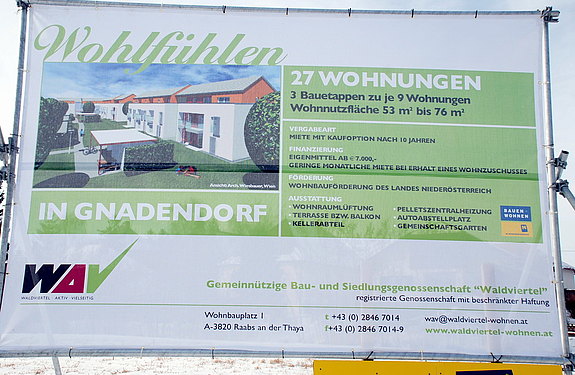 Spatenstich für Wohnhausanlage in Gnadendorf